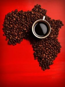 africa made of coffee beans