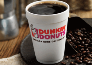 Dunkin' Donuts coffe cup and beans copertina