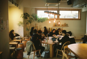 Inside the Neighborhood and Coffee Store in Okusawa,Tokyo. Image Credit: Dave Powell – Shoot Tokyo