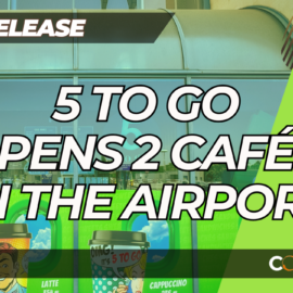 5 to go opens two coffee shops within the largest airport in Romania